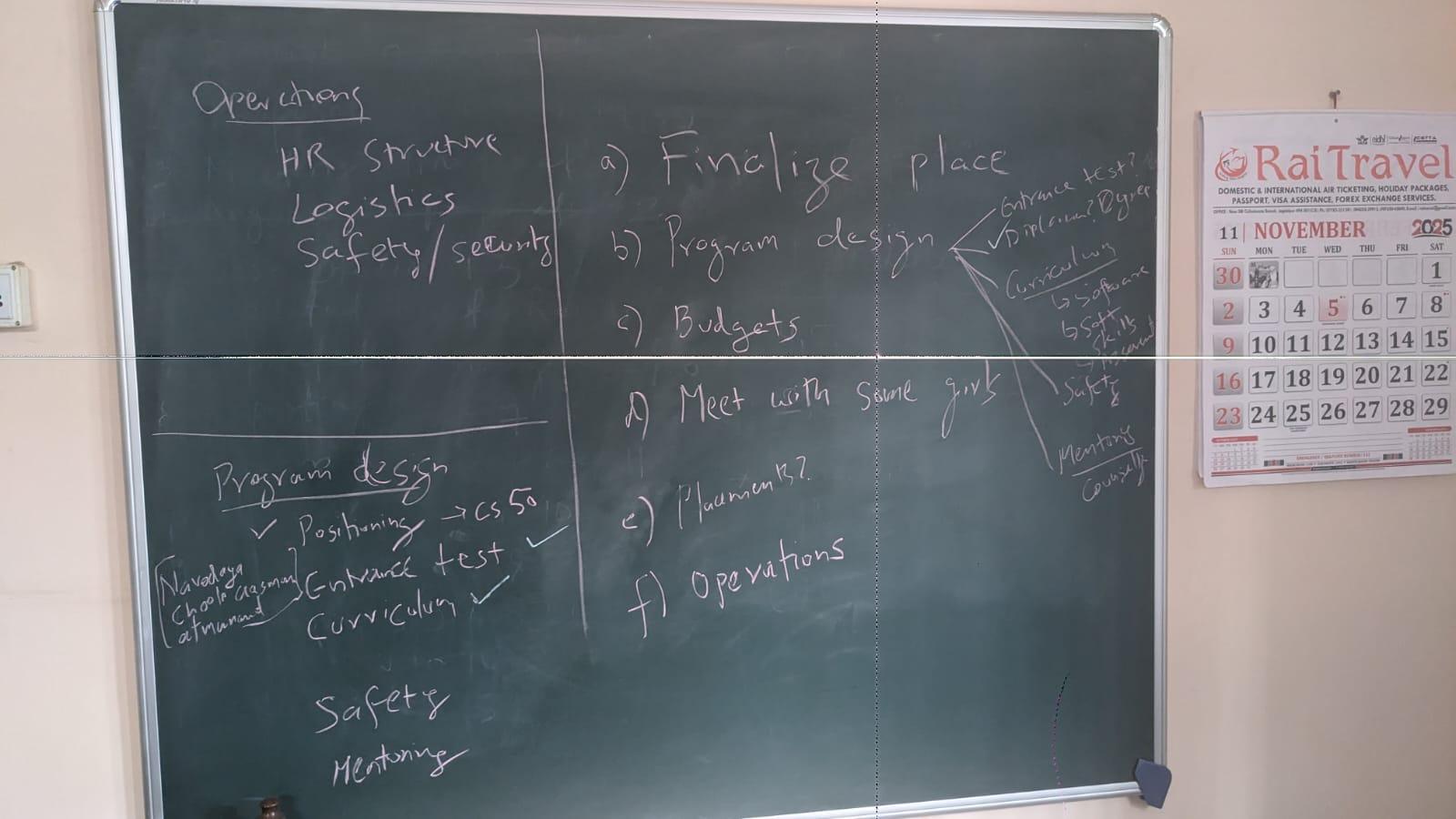 High level points to be discussed